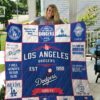 Mlb 8211 Los Angeles Dodgers Quilt Blanket