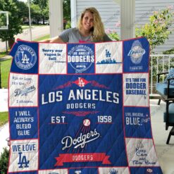 Mlb 8211 Los Angeles Dodgers Quilt Blanket
