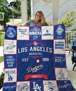 Mlb 8211 Los Angeles Dodgers Quilt Blanket