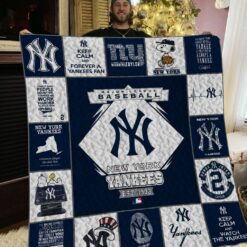 Mlb 8211 New York Yankees Quilt Blanket 01