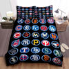 Mlb All Teams Logo Bed Sheets Spread Duvet Cover Bedding Set Ver 8