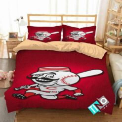 Mlb Cincinnati Reds 1 Logo 3d Personalized Customizedbedding Sets Duvet Cover Bedroom Set Bedset Bedlinen