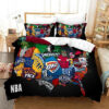 Nba All Team Logos Duvet Cover Bedding Set