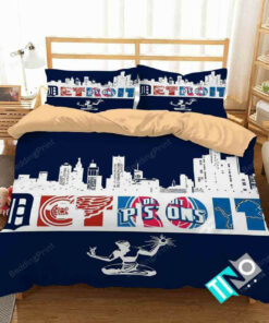 Nba Detroit Pistons 2 Logo 3d Duvet Cover Bedding Sets V