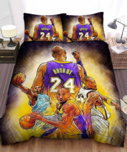 Nba Legend Kobe Bryant Art Drawing Bed Sheet Spread Comforter Duvet Cover Bedding Sets