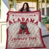 Ncaa Alabama Crimson Tide Quilt Blanket 722