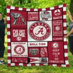 Ncaa Alabama Crimson Tide Quilt Blanket 736
