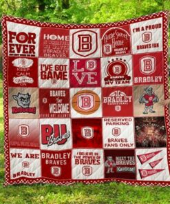 Ncaa Bradley Braves Quilt Blanket 1370