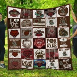 Ncaa Brown Bears Quilt Blanket 1523
