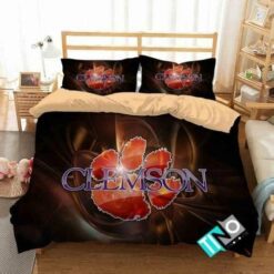 Ncaa Clemson Tigers 3 Logo N 3d Personalized Customizedbedding Sets Duvet Cover Bedroom Set Bedset Bedlinen