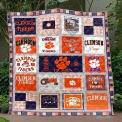 Ncaa Clemson Tigers Quilt Blanket 35