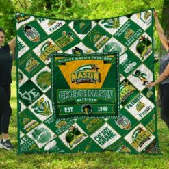 Ncaa George Mason Patriots Quilt Blanket 1166