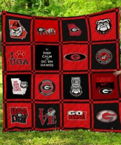 Ncaa Georgia Bulldogs Quilt Blanket 856