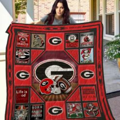 Ncaa Georgia Bulldogs Quilt Blanket 865