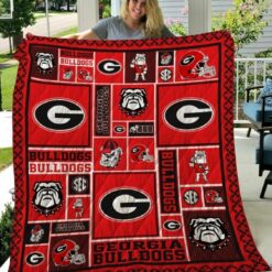 Ncaa Georgia Bulldogs Quilt Blanket 881