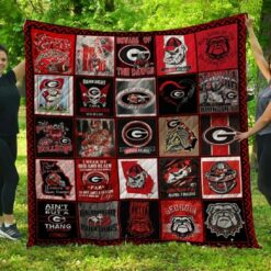 Ncaa Georgia Bulldogs Quilt Blanket 882
