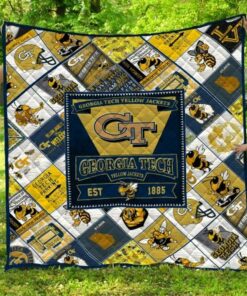 Ncaa Georgia Tech Yellow Jackets Quilt Blanket 84