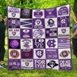 Ncaa Holy Cross Crusaders Quilt Blanket 1554