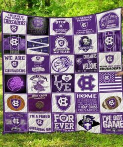 Ncaa Holy Cross Crusaders Quilt Blanket 1554