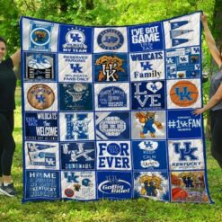 Ncaa Kentucky Wildcats Quilt Blanket 888