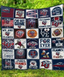 Ncaa Liberty Flames Quilt Blanket 1186