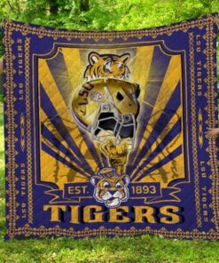 Ncaa Lsu Tigers Quilt Blanket 918