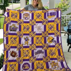 Ncaa Lsu Tigers Quilt Blanket 943