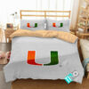 Ncaa Miami Hurricanes 1 Logo V 3d Personalized Customizedbedding Sets Duvet Cover Bedroom Set Bedset Bedlinen