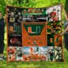 Ncaa Miami Hurricanes Quilt Blanket 148