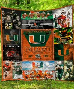 Ncaa Miami Hurricanes Quilt Blanket 148