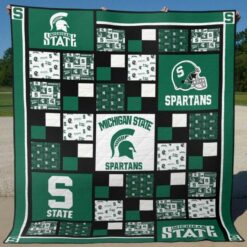 Ncaa Michigan State Spartans Quilt Blanket 468