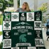 Ncaa Michigan State Spartans Quilt Blanket 469