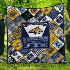 Ncaa Montana State Bobcats Quilt Blanket 1506