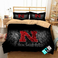 Ncaa Nebraska Cornhuskers Logo 3d Printed Duvet Cover Bedding Set