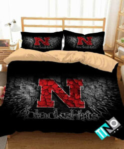 Ncaa Nebraska Cornhuskers Logo 3d Printed Duvet Cover Bedding Set