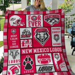Ncaa New Mexico Lobos Quilt Blanket 1424