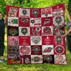 Ncaa New Mexico Lobos Quilt Blanket 1425