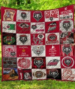 Ncaa New Mexico Lobos Quilt Blanket 1425