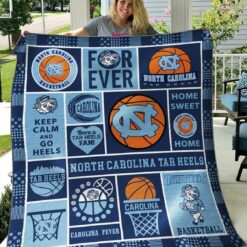 Ncaa North Carolina Tar Heels Quilt Blanket 182