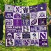 Ncaa Northwestern Wildcats Quilt Blanket 502