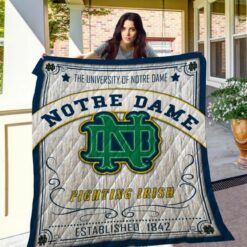 Ncaa Notre Dame Fighting Irish Quilt Blanket 210