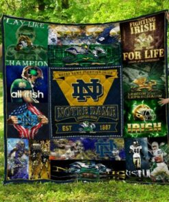 Ncaa Notre Dame Fighting Irish Quilt Blanket 215