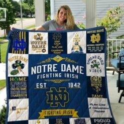 Ncaa Notre Dame Fighting Irish Quilt Blanket 219
