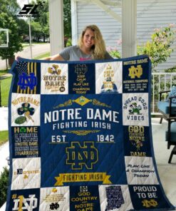 Ncaa Notre Dame Fighting Irish Quilt Blanket 219