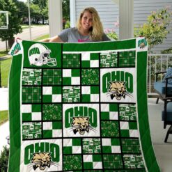 Ncaa Ohio Bobcats Quilt Blanket 1364