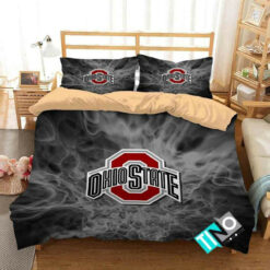 Ncaa Ohio State Buckeyes 1 Logo Duvet Cover Bedding Set