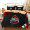 Ncaa Ohio State Buckeyes 2 Logo Duvet Cover Bedding Set