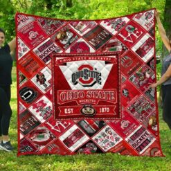 Ncaa Ohio State Buckeyes Quilt Blanket 526