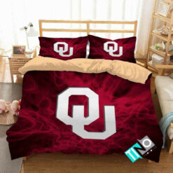 Ncaa Oklahoma Sooners 2 Logo V 3d Duvet Cover Bedding Sets