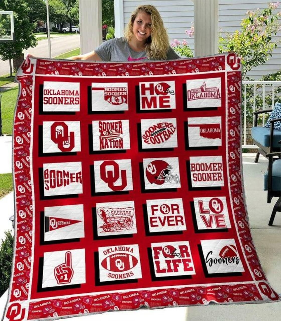 Ncaa Oklahoma Sooners Quilt Blanket 343 Ncaa Oklahoma Sooners Quilt Blanket 343